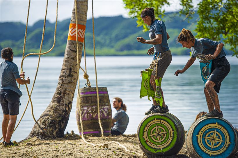 Andrea eta Leire, kupelen gainean