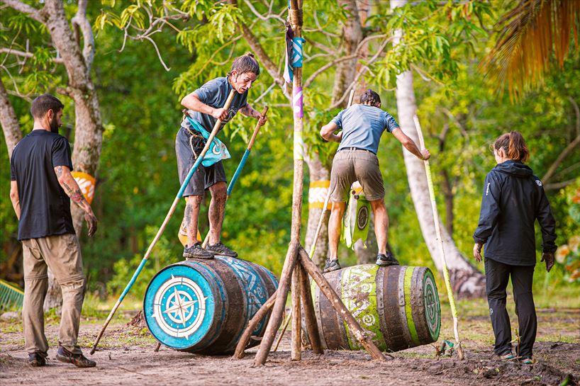 Andrea eta Leire, kupelen gainean