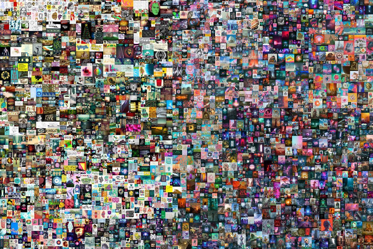 'Everydays: The First 5000 Days', collage NFT de 5000 imágenes del artista conocido como Beeple