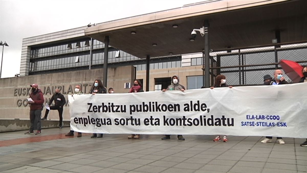 El 22 de abril se realizó una huelga por la consolidación del empleo público.