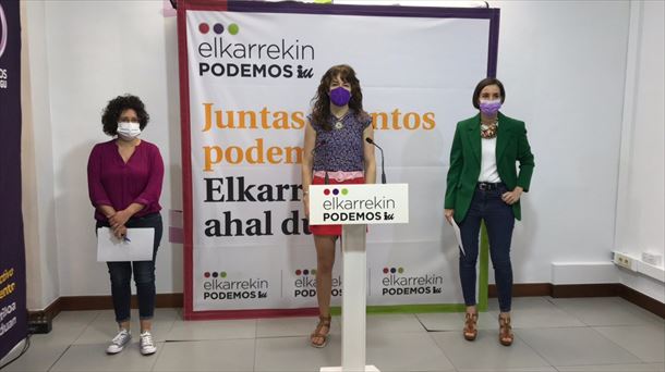 Elkarrekin Podemos-EB ekimenaren aurkezpenean.