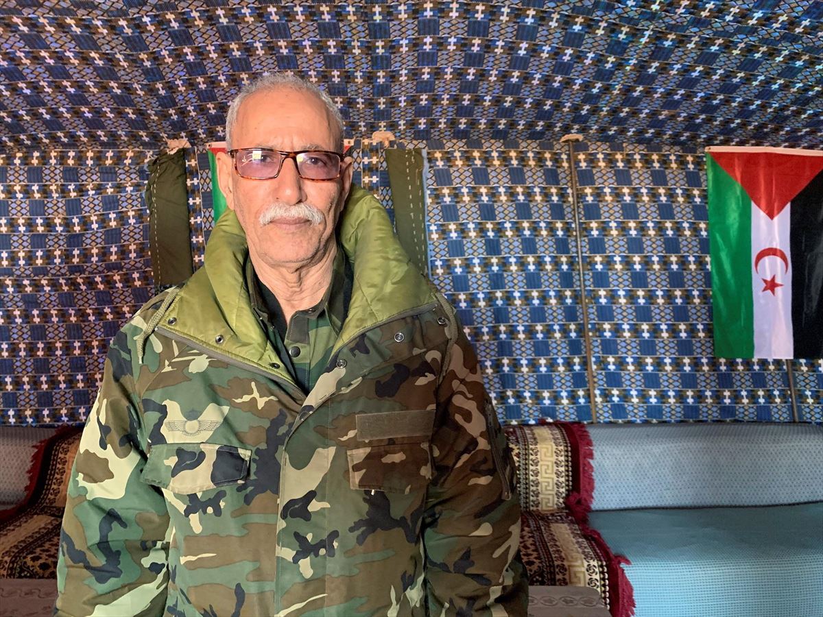 Brahim Ghali Fronte Polisarioko buruzagia. Argazkia: EFE