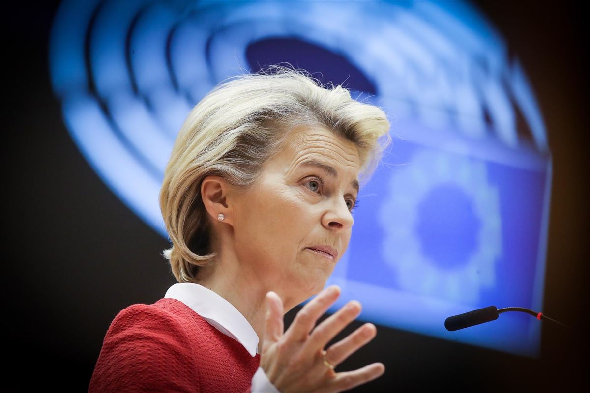 Ursula Von der Leyen Europako Batzordeko presidentea. Artxiboko argazkia: EFE