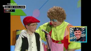 Markel Irizar txikia bizikleta gainean baizik dantzan azaldu zen ETBn