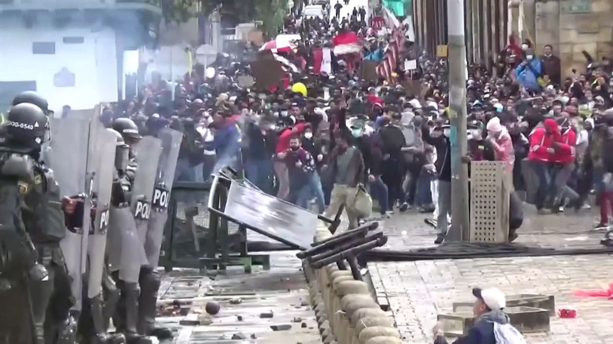 Protestas en Colombia. Imagen: Reuters