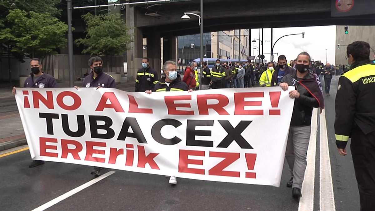 Manifestación en Bilbao. Imagen: EITB Media