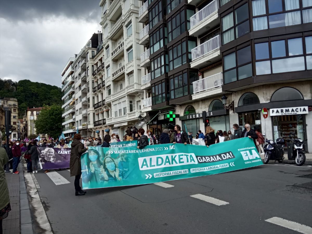 Manifestación de ELA en San Sebastián. 