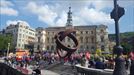 Manifestantes en Bilbao title=