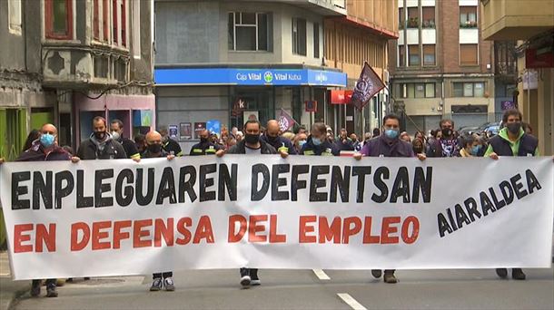 Manifestación de Tubacex en Llodio