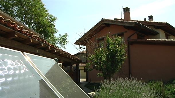 Placas solares en un domicilio.