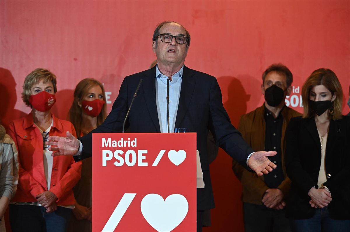 El cabeza de cartel del PSOE en las elecciones a la Asamblea de Madrid, Ángel Gabilondo. Foto: Efe