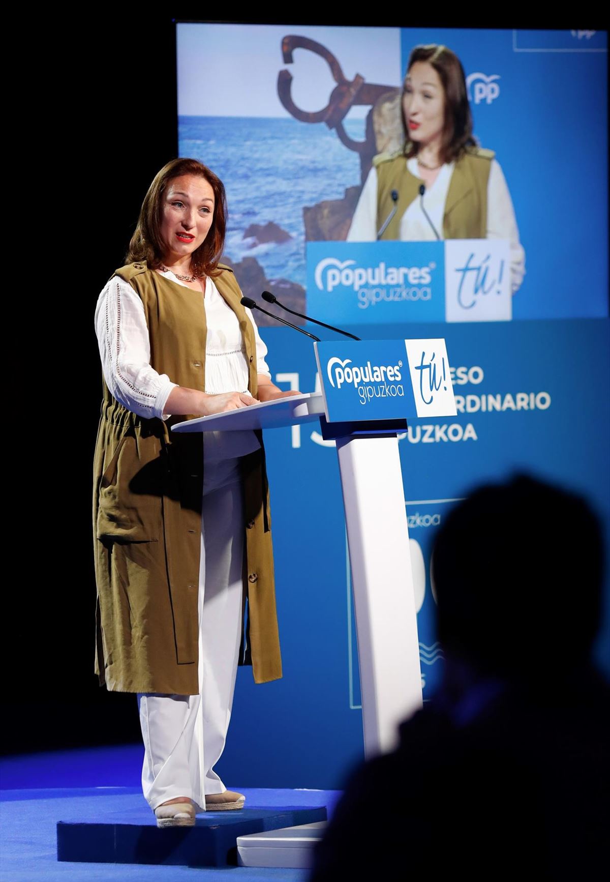 Muriel Larrea, nueva presidenta del PP de Gipuzkoa. Foto: EFE