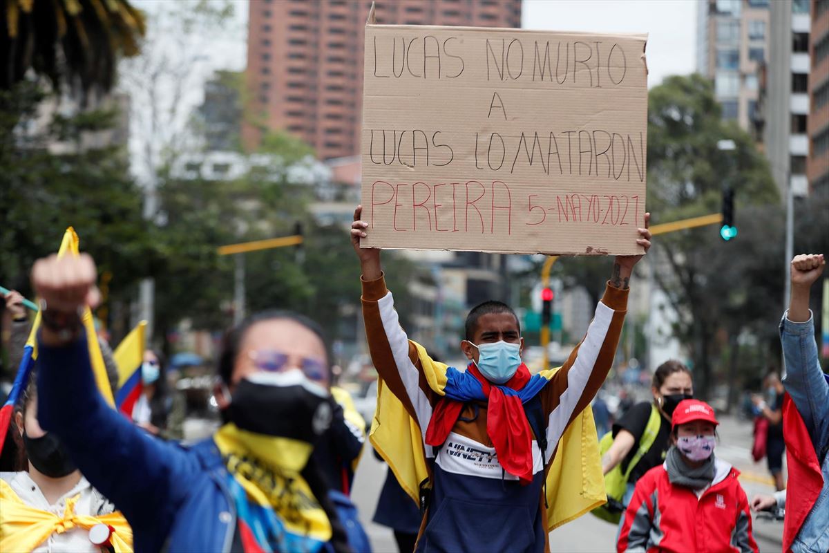 Bogotan egindako manifestazioa.
