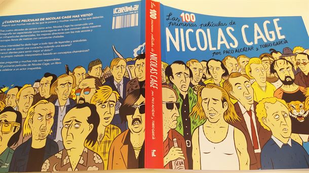 Portada del libro "Las 100 primeras películas de Nicolas Cage"