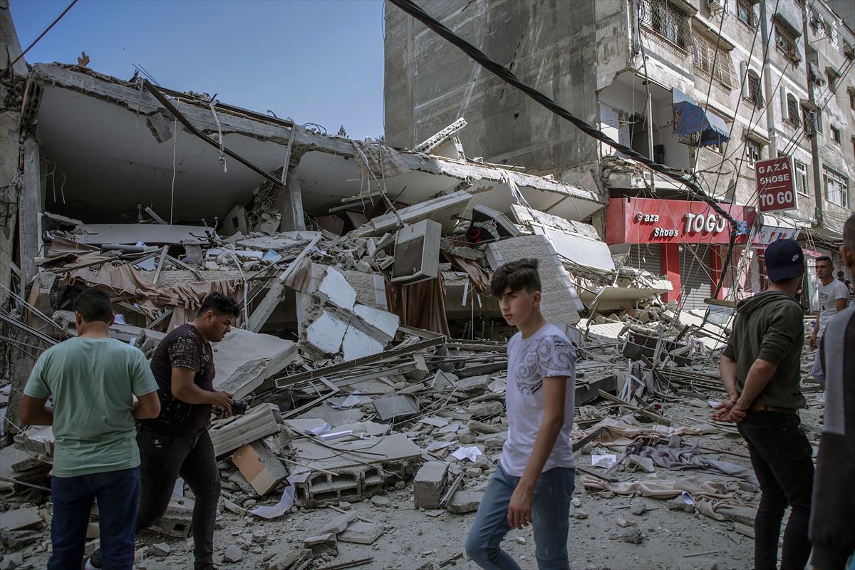 Bombardeos de la aviación israelí. Imagen: Reuters