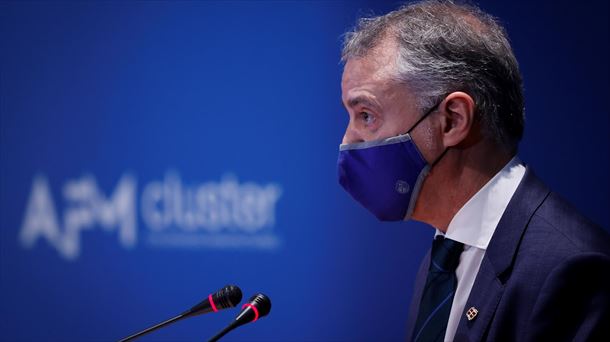 El lehendakari, Iñigo Urkullu, en la asamblea general del clúster de la Máquina-Herramienta (AFM).