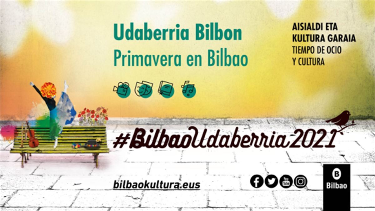 #BilbaoUdaberria2021 ekimenaren kartela. Argazkia: Bilboko Udala