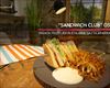 ''Sandwich club'' osoa patata frijituekin eta brie gazta aparrarekin