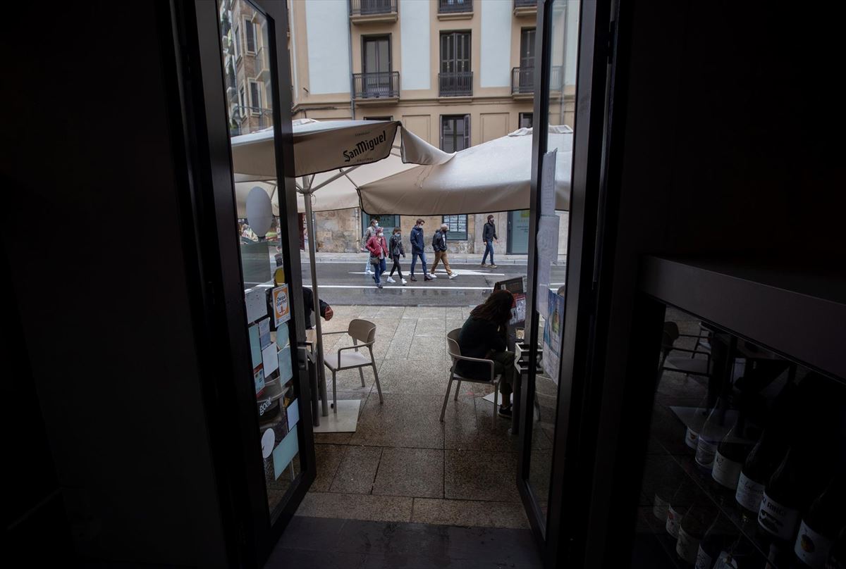 Un establecimiento hostelero de Pamplona. 