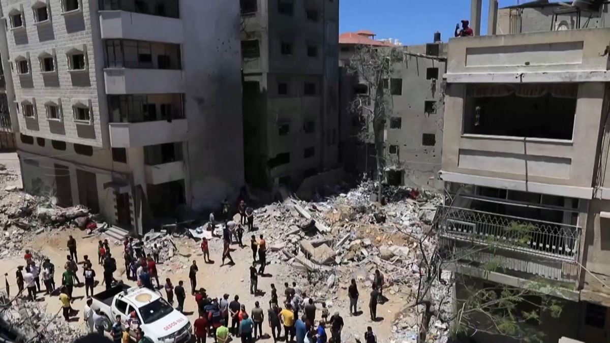 Bombardeos en Gaza. Imagen: EITB Media