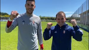 El mensaje de ánimo de Sergio Herrera y Jagoba Arrasate para el Amorebieta