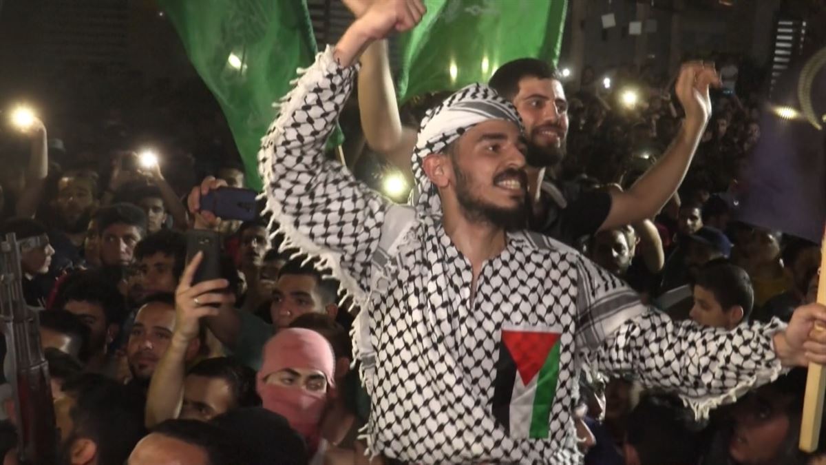 Celebraciones en Gaza