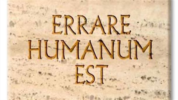 Errare humanum est