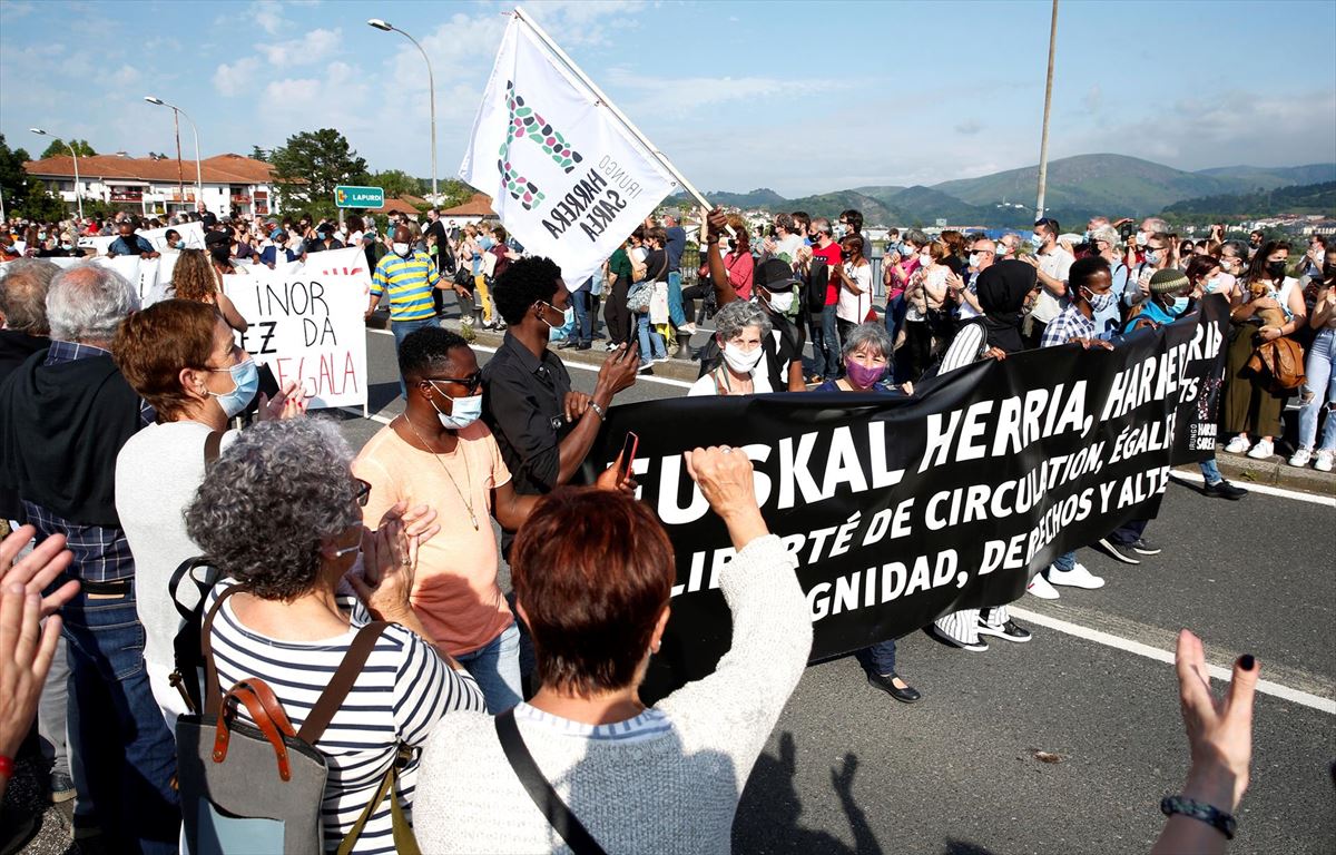 Imagen de una manifestación convocada por Irungo Harrera Sarea