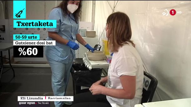 51.000 txerto jarri dira asteburuan. EITB Mediaren bideo batetik ateratko irudia.