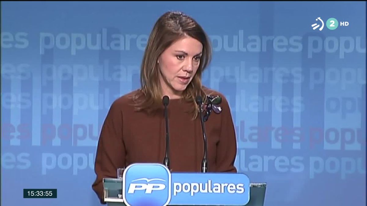 La exsecretaria general del PP, María Dolores de Cospedal. 