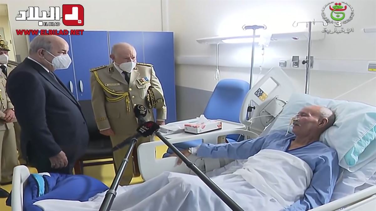 Brahim Ghali ha permanecido ingresado en el Hospital San Pedro de Logroño con covid-19