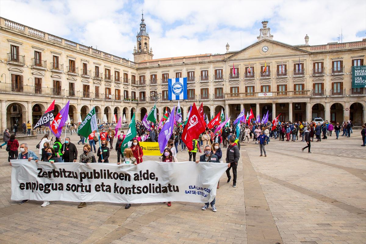 La manifestación celebrada el pasado 25 de mayo en Vitoria-Gasteiz.