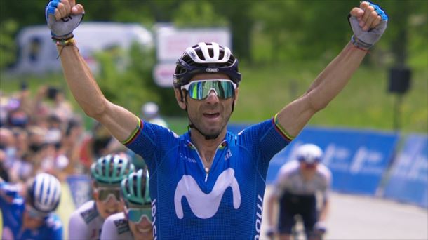 Alejandro Valverde, ganador de una etapa en la Dauphine