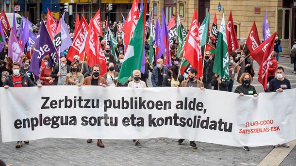 Manifestación, en Bilbao