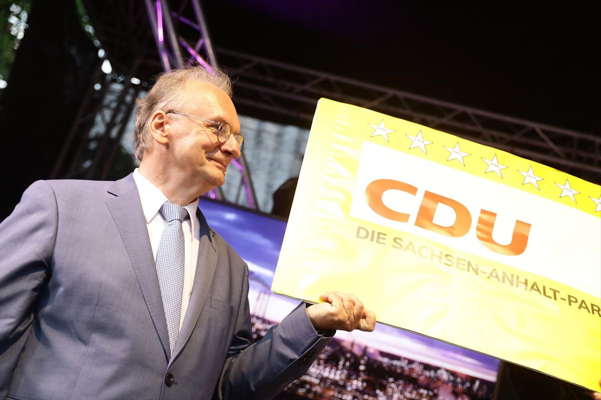 El candidato de la CDU en Sajonia-Anhalt, Reiner Haseloff