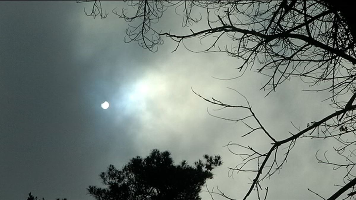 Eclipse solar parcial. Imagen: EITB Media