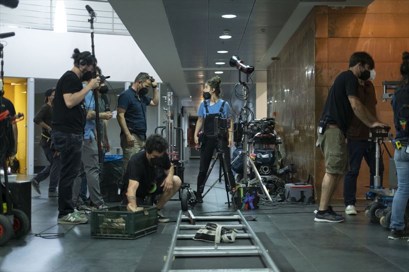 Rodaje de la serie "Intimidad" en EITB.