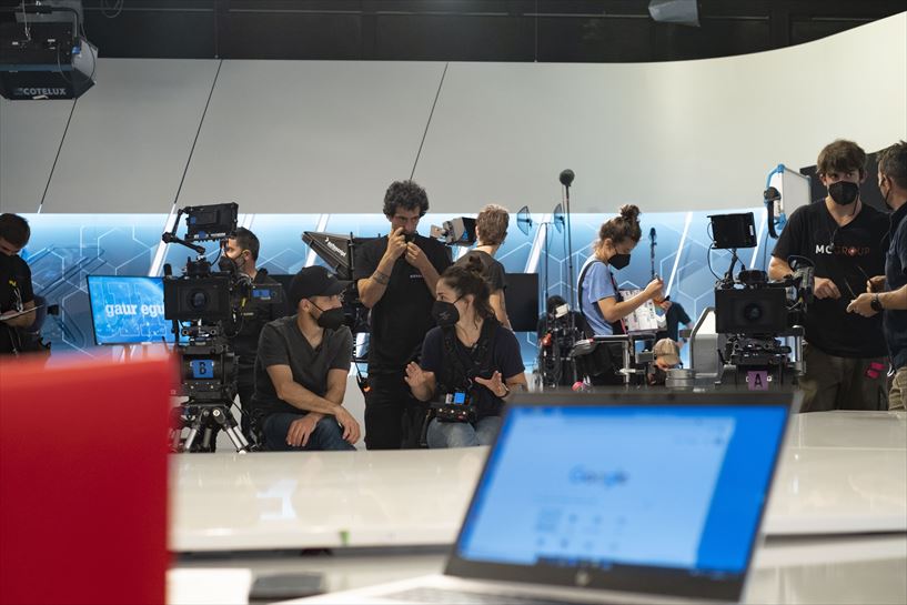 Rodaje de la serie "Intimidad" en EITB.