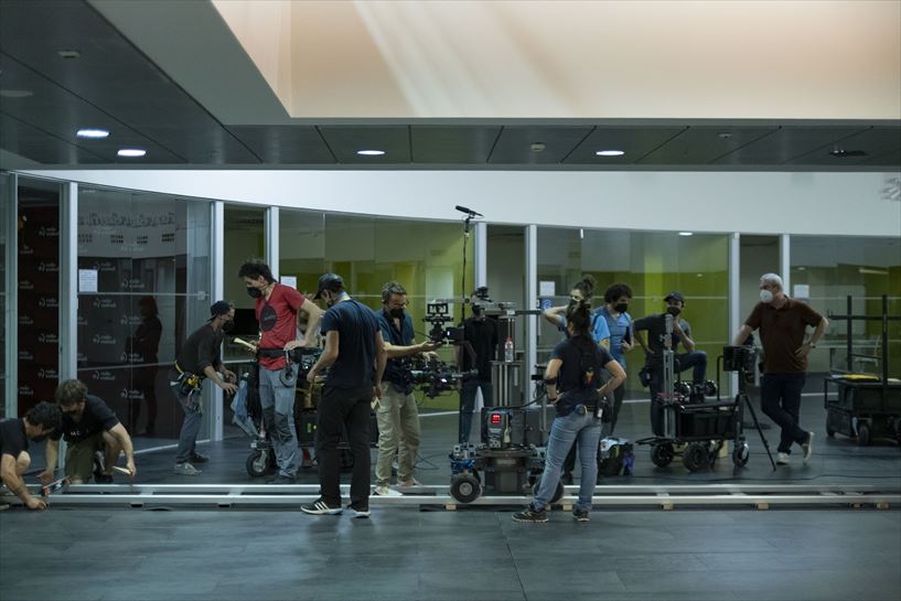 Rodaje de la serie "Intimidad" en EITB.