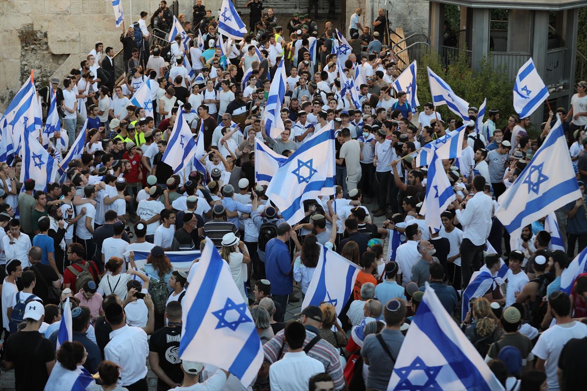 Marcha de las Banderas en Jerusalén. Imagen: Reuters