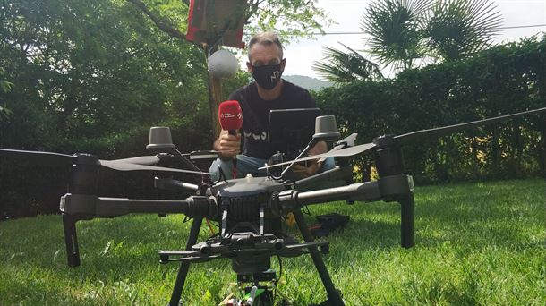 Un "dron-ballesta" contra la avispa asiática