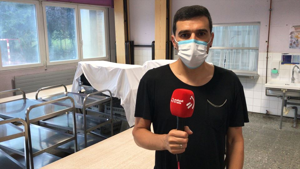Andoni Bidaurrazaga, responsable de comedor