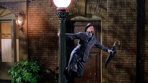 Gene Kelly en "Cantando bajo la lluvia"