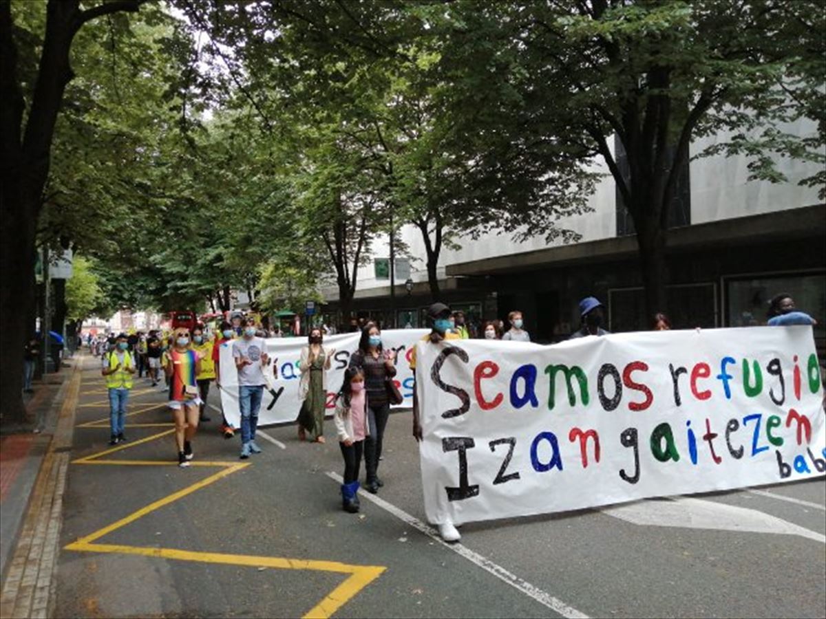 Manifestación en Bilbao.