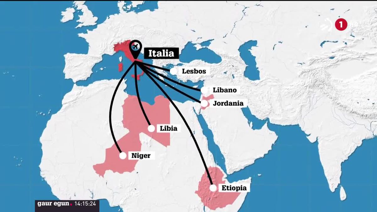 2016tik 3500 asilo eskatzaile iritsi dira Europara korridore humanitarioen bidez