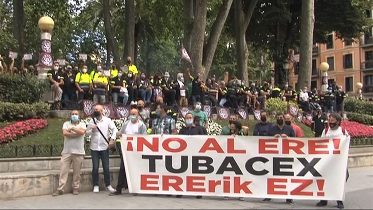 Protesta de los trabajadores de Tubacex