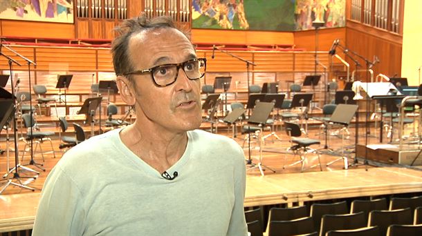El compositor donostiarra Alberto Iglesias. Imagen obtenida de un vídeo de EiTB Media.
