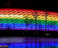 Polemika piztu da UEFAk Munichen estadioa LGTBI koloreekin argiztatzea debekatu ostean