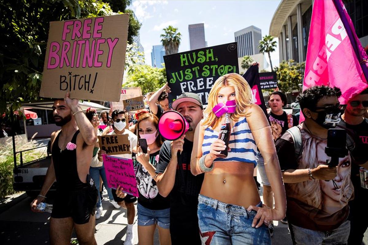 Manifestación a favor de Britney Spears