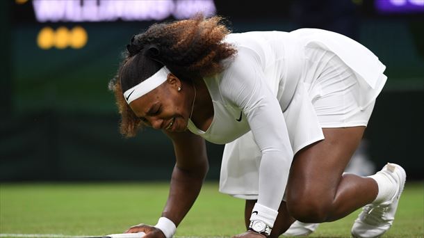 Serena Williams, en el Wimbledon del 2021. Foto: EFE